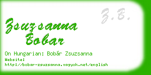 zsuzsanna bobar business card