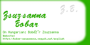 zsuzsanna bobar business card